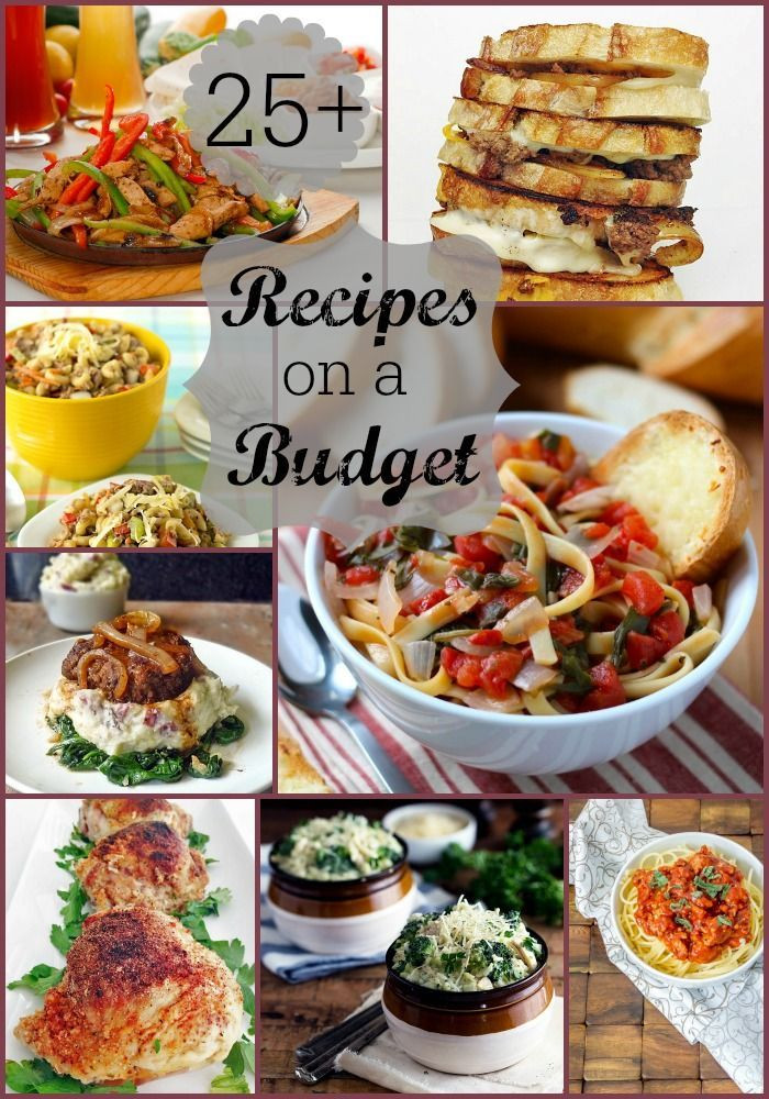 Inexpensive Dinner Ideas
 25 Recipes on a Bud l recipes are under $10 for a