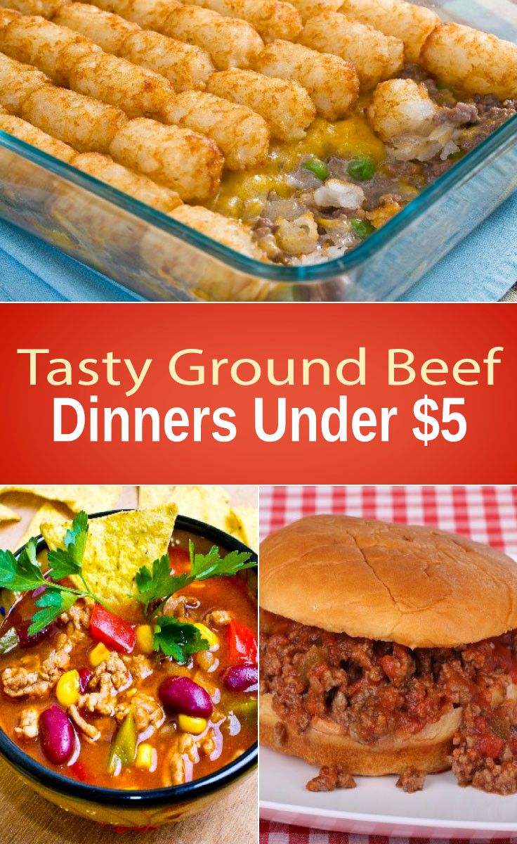 Inexpensive Dinner Ideas
 Tasty Ground Beef Dinners Under $5