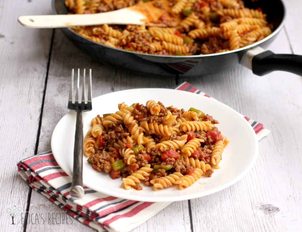 Inexpensive Dinner Ideas
 Sloppy Joe Pasta Erica s Recipes