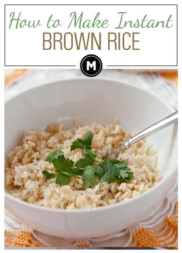 Instant Brown Rice
 How to Make Instant Rice from Brown Rice Macheesmo