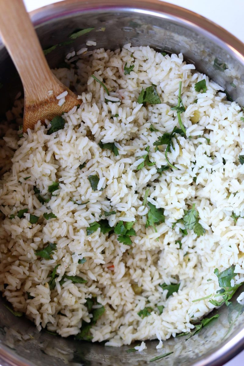 Instant Pot Brown Jasmine Rice
 cilantro lime jasmine rice