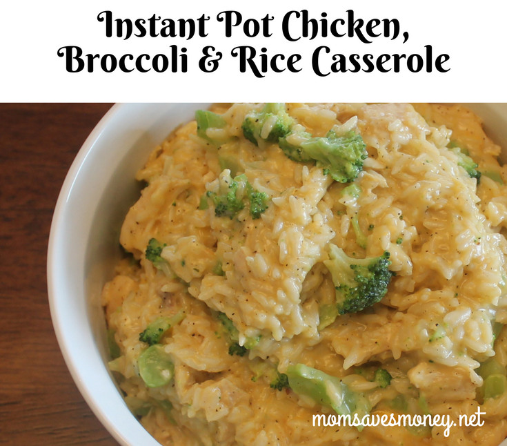 Instant Pot Chicken And Broccoli
 Instant Pot Chicken Broccoli & Rice Casserole Dinner