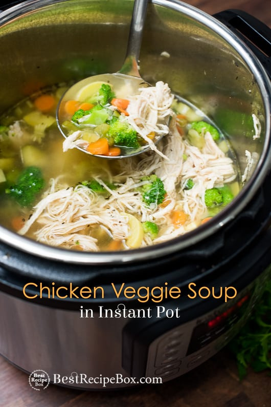 Instant Pot Chicken Soup Recipes
 Instant Pot Chicken Ve able Soup Pressure Cooker