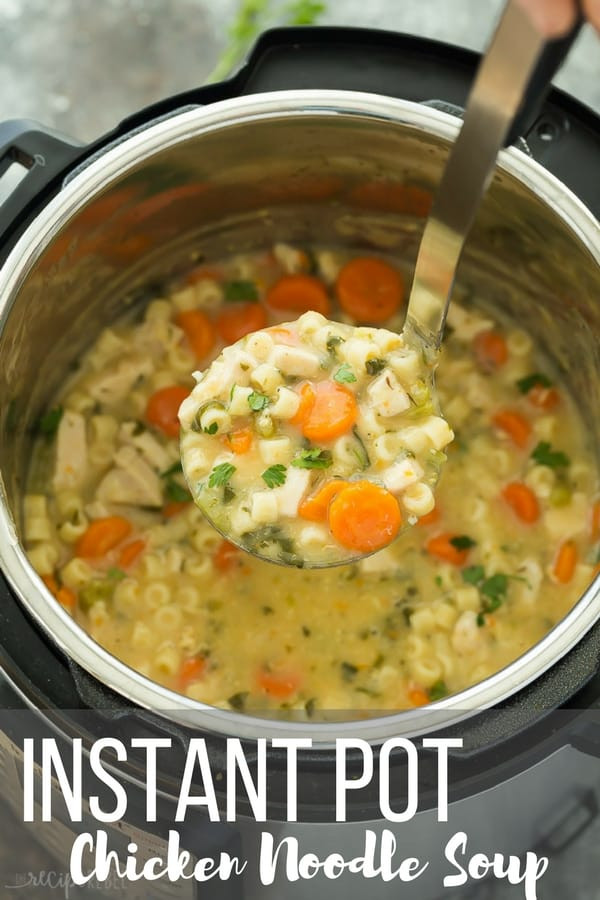 Instant Pot Chicken Soup Recipes
 Creamy Instant Pot Chicken Noodle Soup Recipe VIDEO