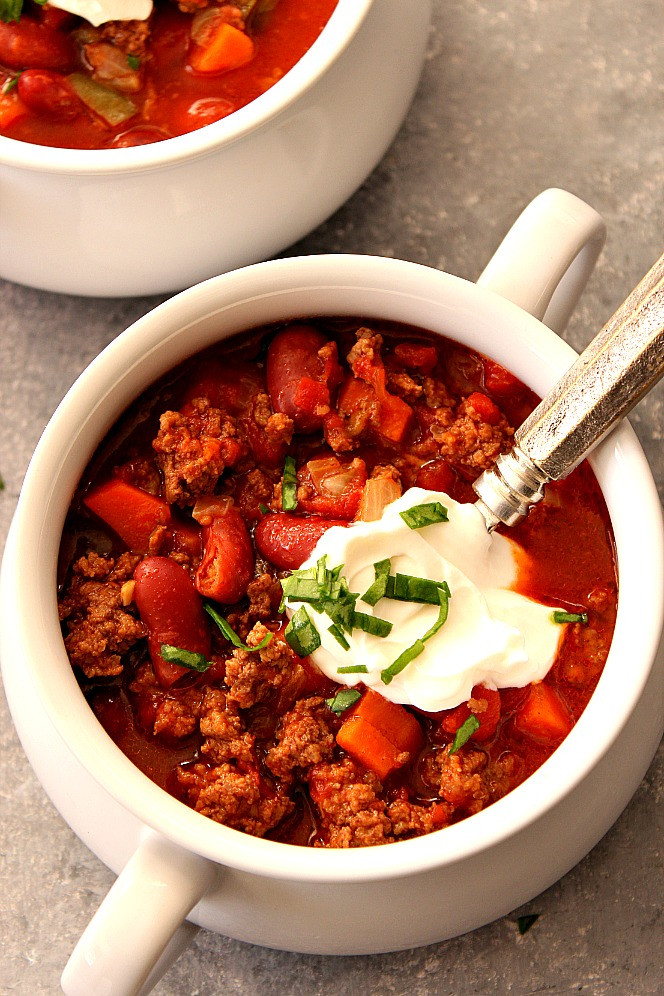 Instant Pot Chili Recipes
 Instant Pot Beef Chili Recipe Crunchy Creamy Sweet