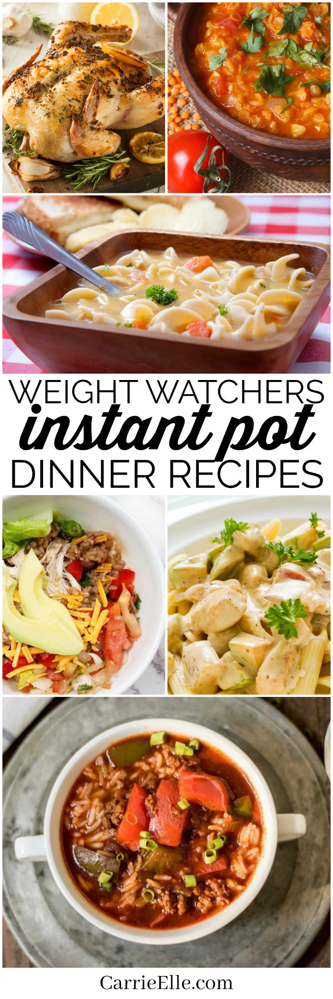 Instant Pot Dinners
 Ww Smartpoints Pasta Recipes