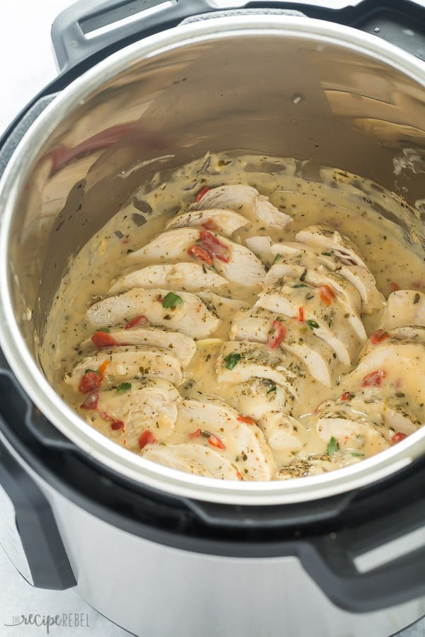 Instant Pot Frozen Chicken Recipes
 Creamy Italian Instant Pot Chicken Breasts pressure cooker