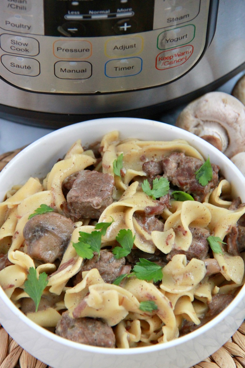 Instant Pot Ground Beef Stroganoff
 Instant Pot Beef Stroganoff