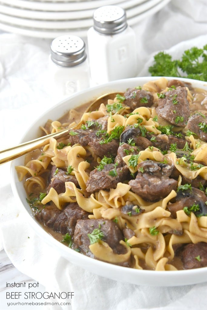 Instant Pot Ground Beef Stroganoff
 Instant Pot Beef Stroganoff