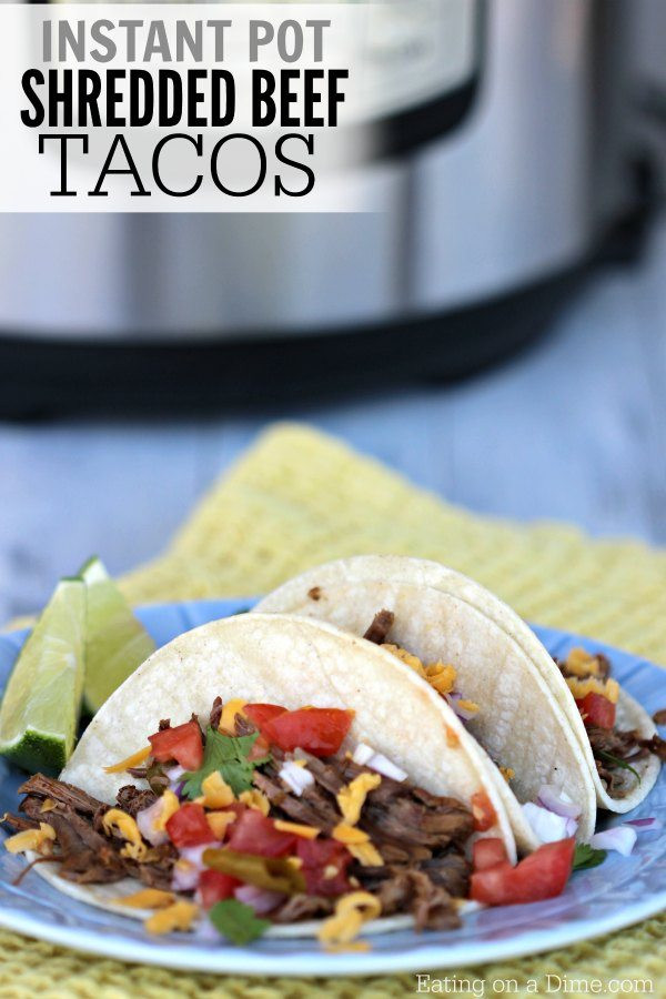 Instant Pot Ground Beef Tacos
 Gluten Free Instant Pot Mexican Shredded Beef Tacos Recipe