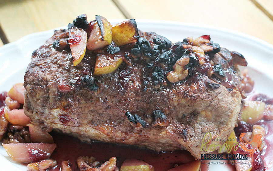 Instant Pot Pork Shoulder Roast
 Pork loin roast stuffed with pears cranberries and