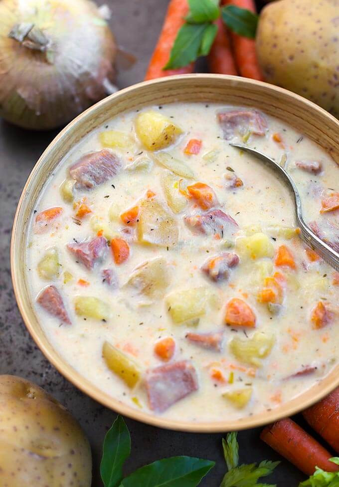 Instant Pot Potato Soup
 Instant Pot Potato Ham Soup