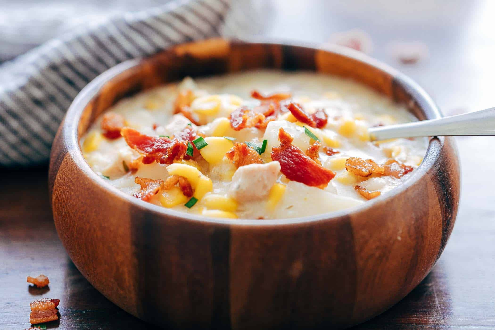 Instant Pot Pressure Cooker Recipes
 Instant Pot Chicken Potato Corn Chowder with Bacon