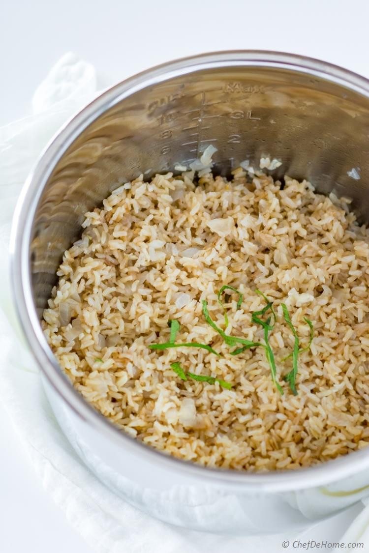 Instant Pot Rice Recipes
 Instant Pot Garlic Brown Rice Recipe