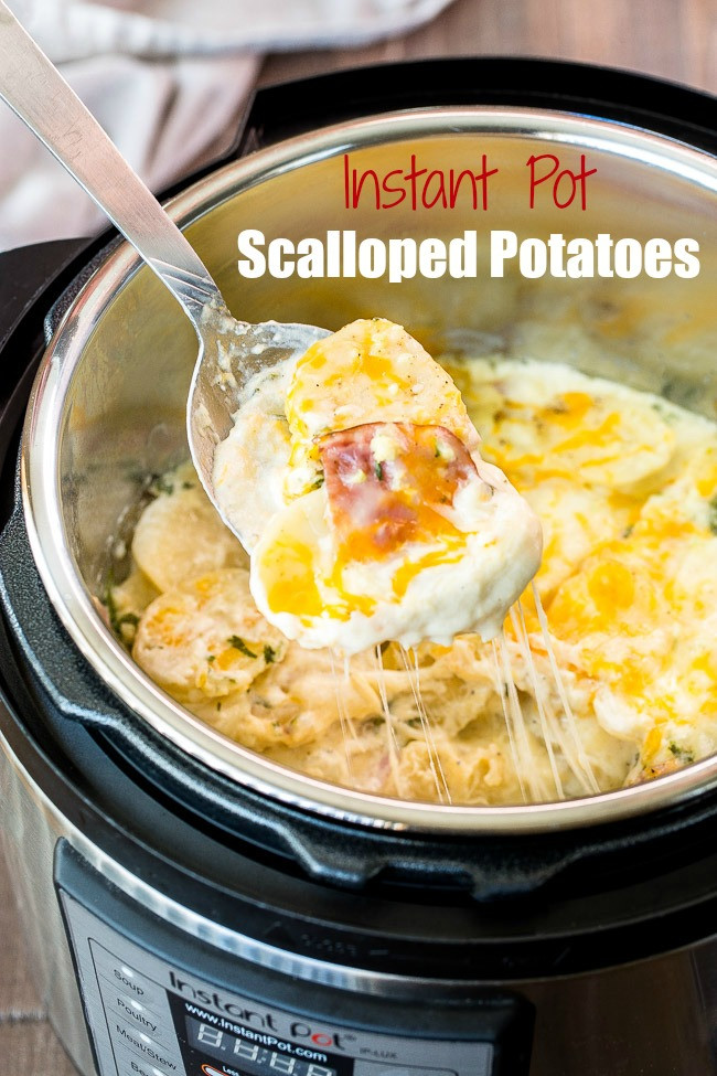 Instant Pot Scalloped Potatoes
 Instant Pot Scalloped Potatoes I Wash You Dry