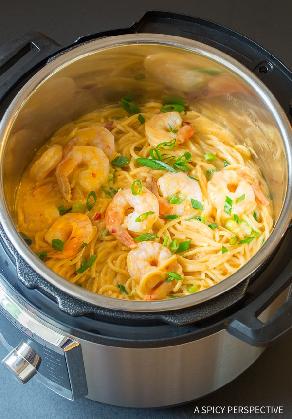 Instant Pot Seafood Recipes
 Easy Instant Pot Bang Bang Shrimp Pasta Video A Spicy