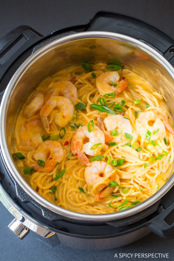 Instant Pot Seafood Recipes
 Easy Instant Pot Bang Bang Shrimp Pasta Video A Spicy