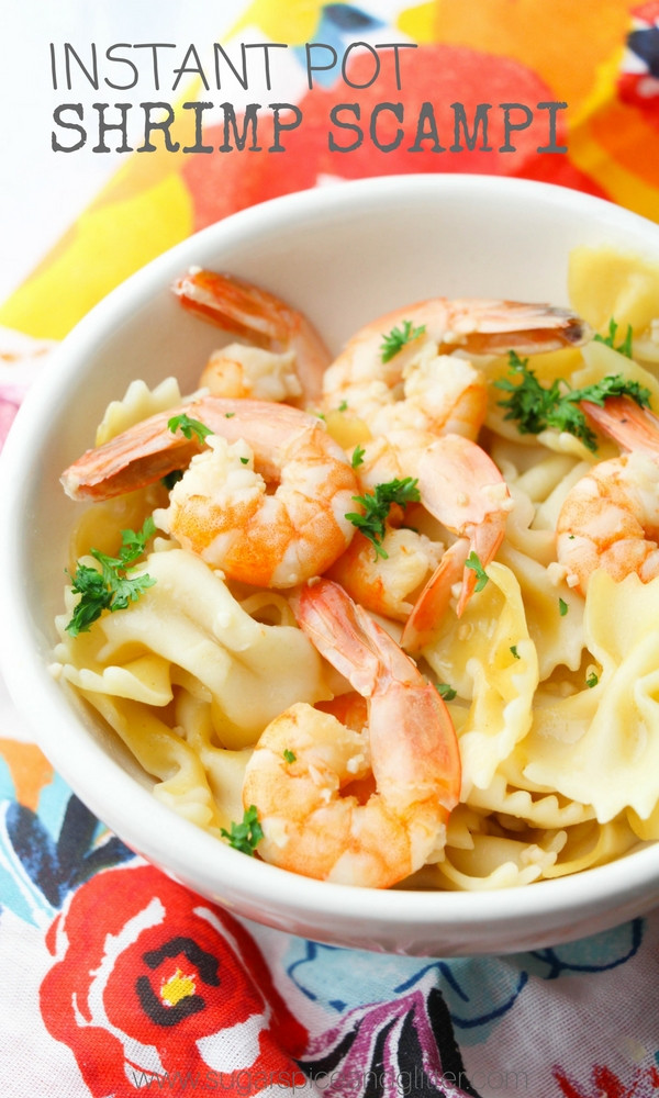 Instant Pot Seafood Recipes
 Instant Pot Shrimp Scampi ⋆ Sugar Spice and Glitter