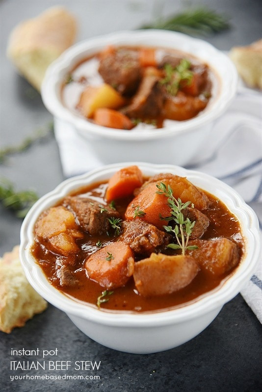 Instant Pot Stew Recipes
 Italian Beef Stew for Instant Pot or Slow Cooker has a