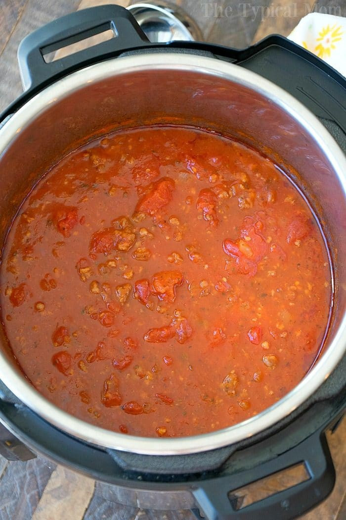 Instant Pot Tomato Sauce
 Homemade Instant Pot Spaghetti Sauce · The Typical Mom