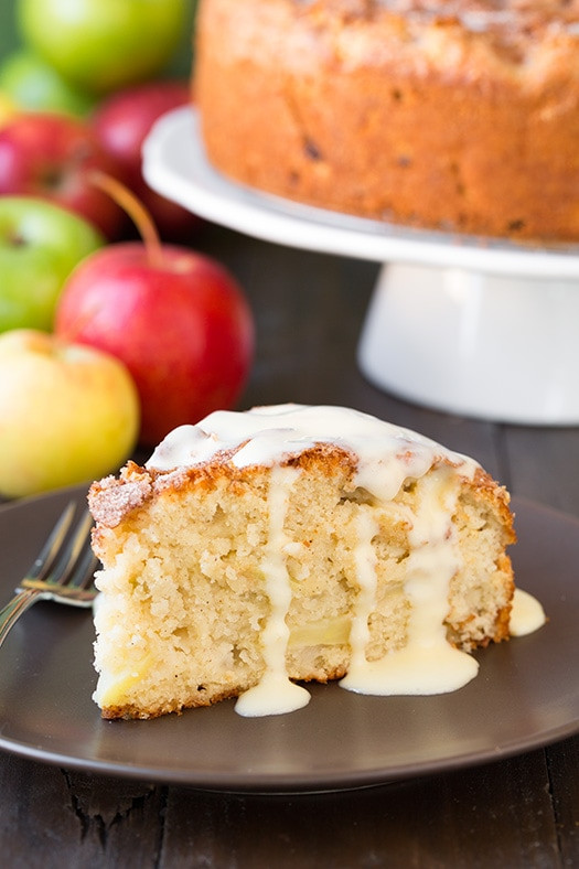 Irish Apple Cake
 Irish Apple Cake with Custard Sauce by Cooking Classy