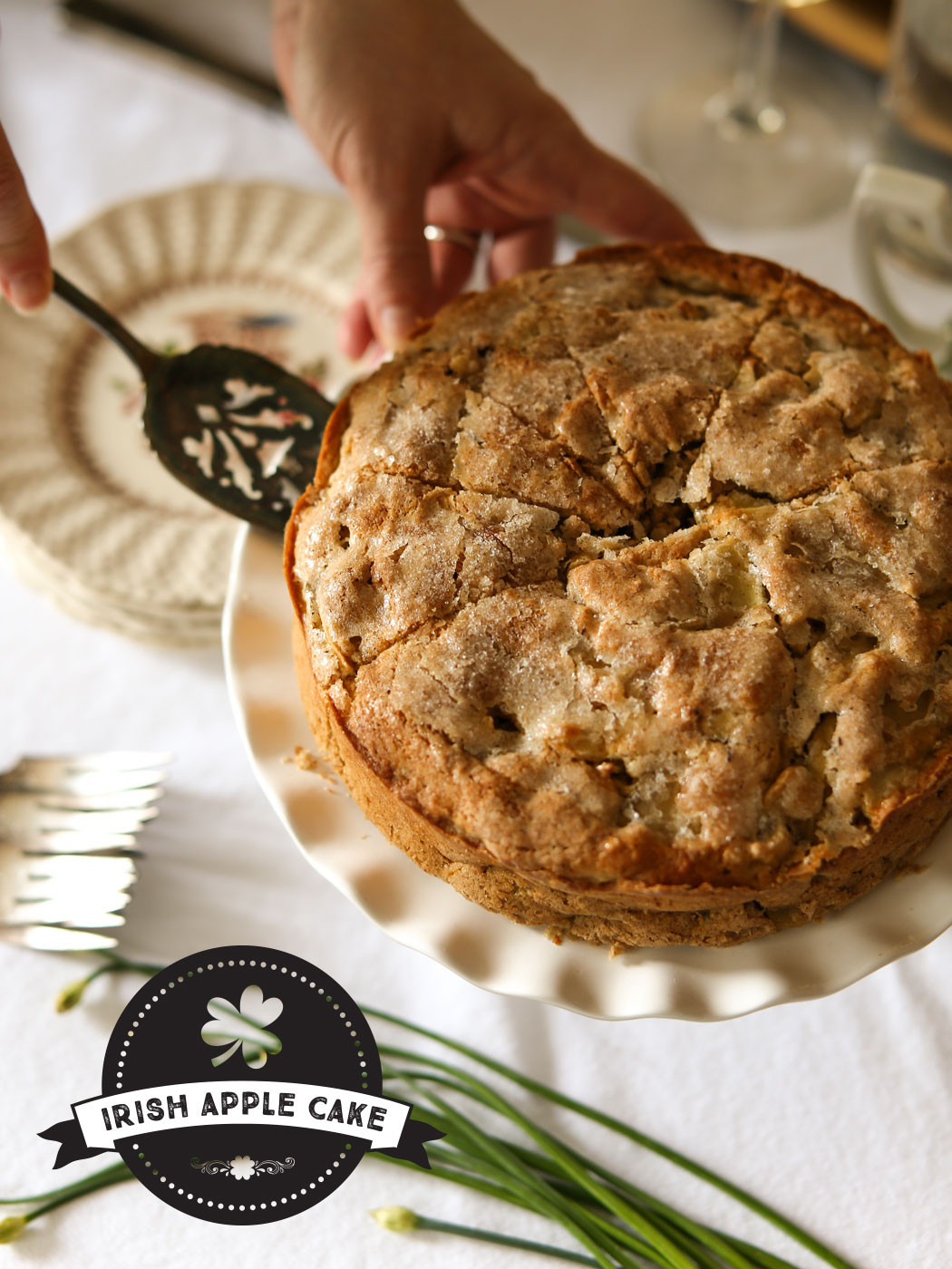 Irish Apple Cake
 Irish Apple Cake with Custard