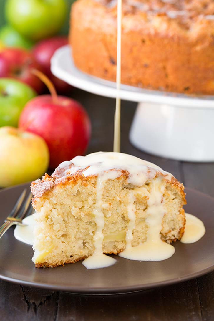 Irish Apple Cake
 Irish Apple Cake with Custard Sauce