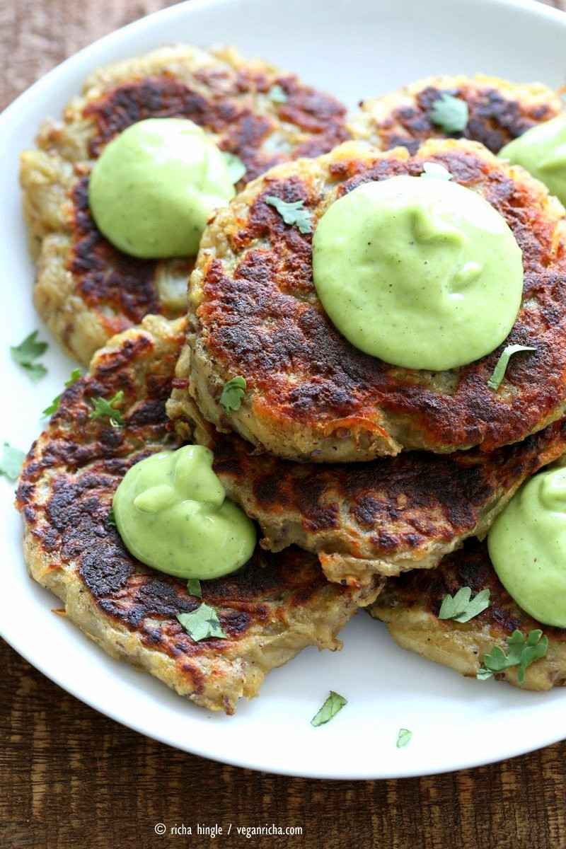 Irish Potato Pancakes
 Irish Potato Cakes Boxty with Avocado Basil Ranch