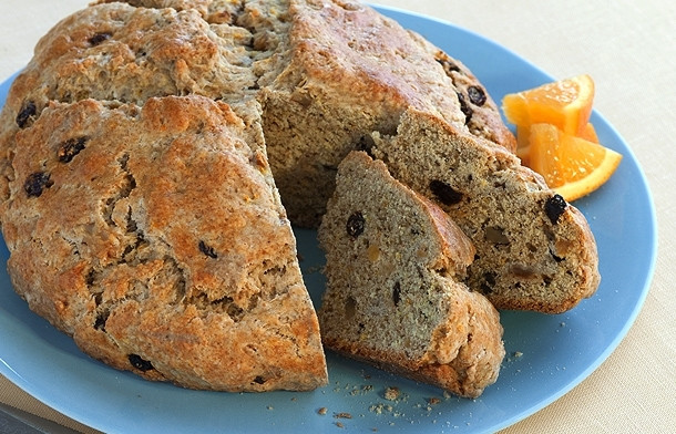 Irish Soda Bread With Raisins
 Irish Soda Bread with Raisins and Nuts Recipe by Marlin