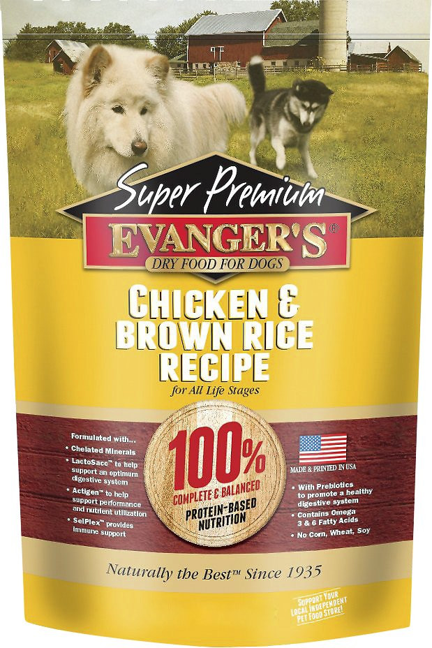 Is Brown Rice Good For Dogs
 Evangers Chicken With Brown Rice Dog Food 16 5 lb bag