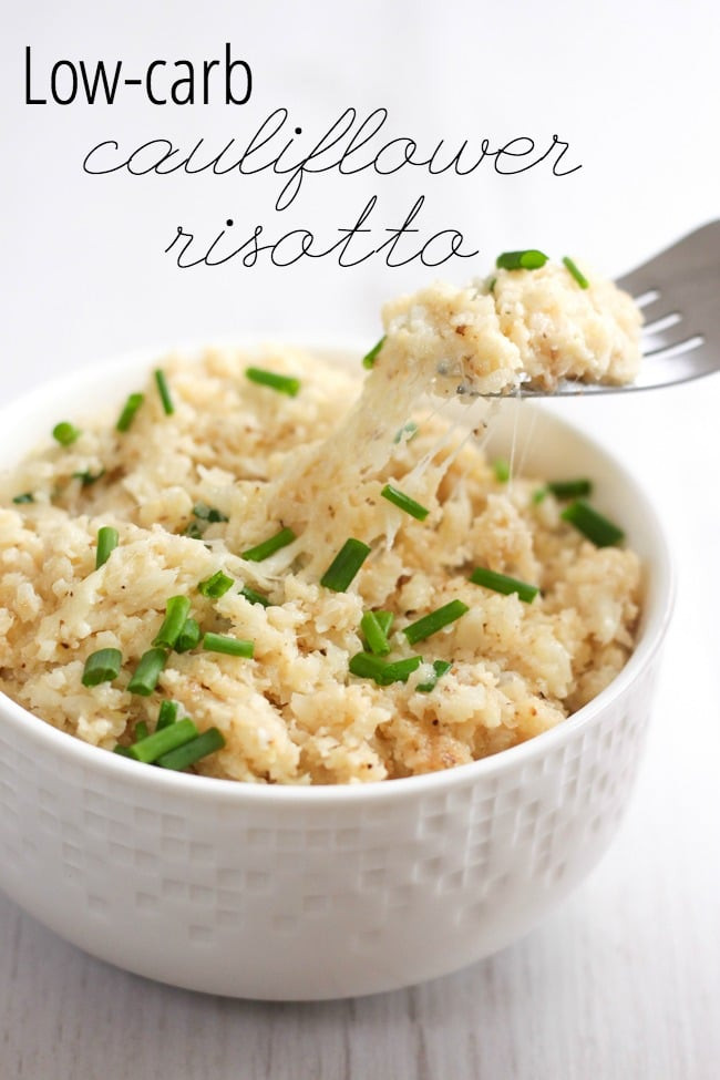 Is Cauliflower Low Carb cheesy cauliflower risotto