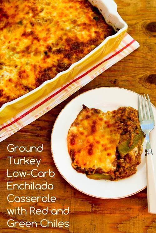 Is Ground Turkey Good For You
 Ground Turkey Low Carb Enchilada Casserole with Red and