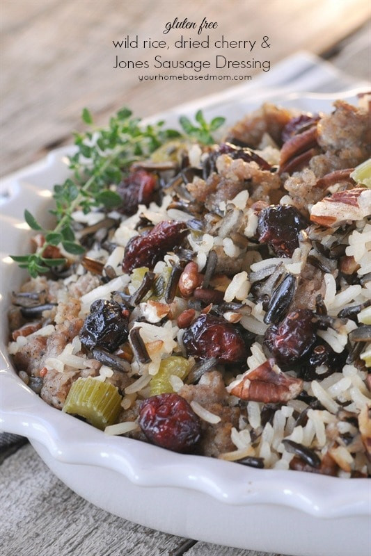 Is Wild Rice Gluten Free
 Wild Rice Dried Cherry & Jones Sausage Dressing your