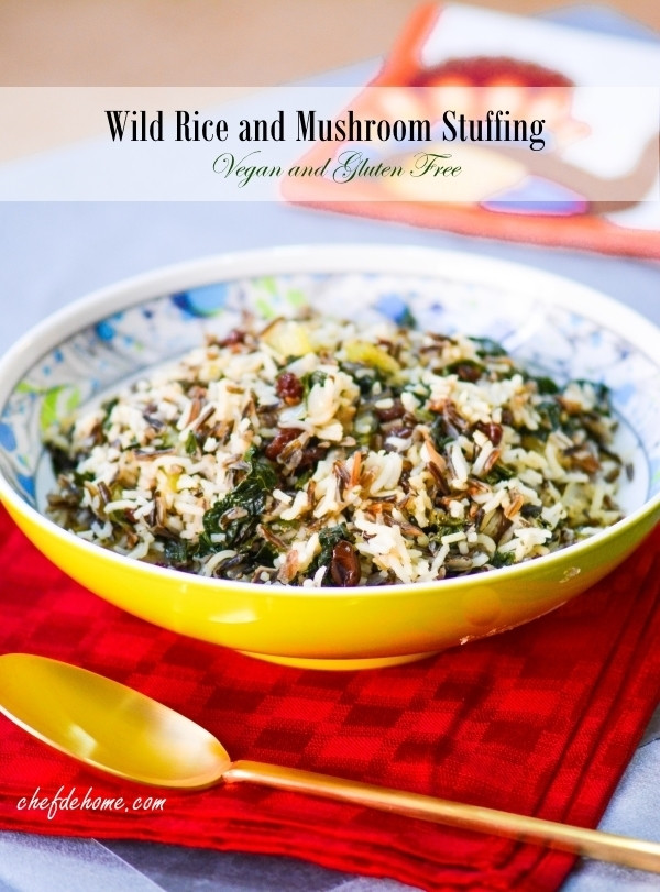 Is Wild Rice Gluten Free
 Wild Rice Kale and Mushroom Stuffing Vegan and Gluten