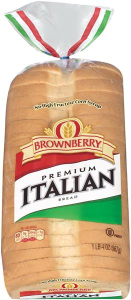 Italian Bread Calories
 Brownberry Bread Premium Italian