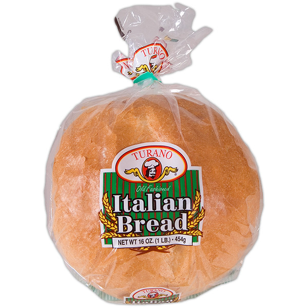 Italian Bread Calories
 Italian Round Sliced 1LB Turano Baking Co