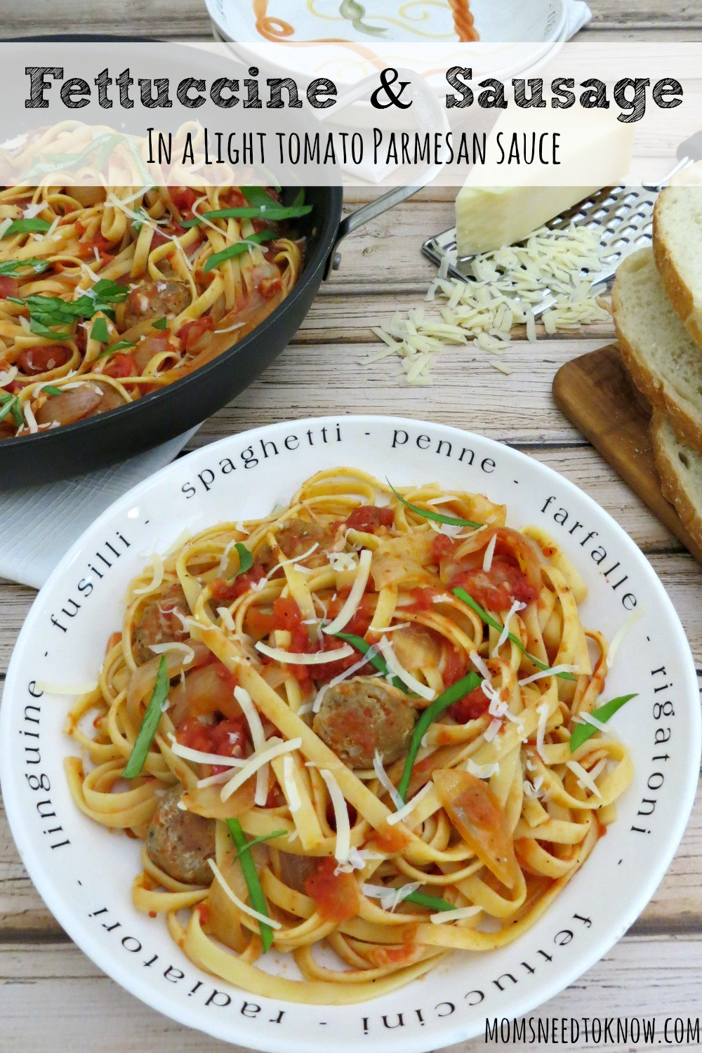 Italian Chicken Sausage
 Fettuccine With Chicken Italian Sausage