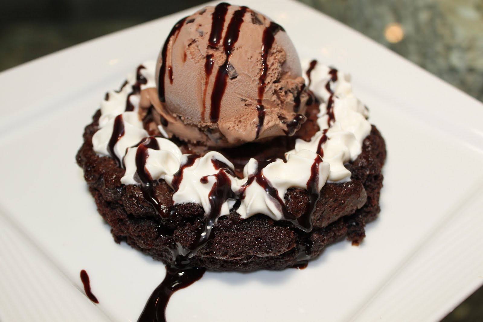 Italian Chocolate Desserts
 Frangelico Brownie Gelato Dessert