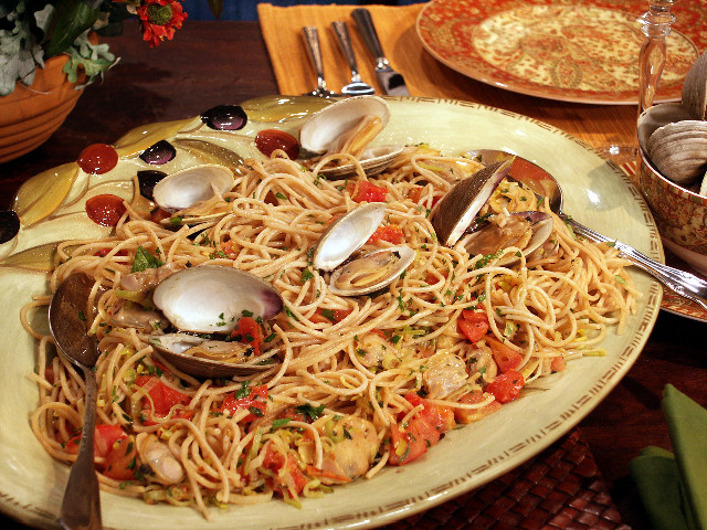 Italian Christmas Dinner
 Meatless pasta dishes at Christmas are an Italian