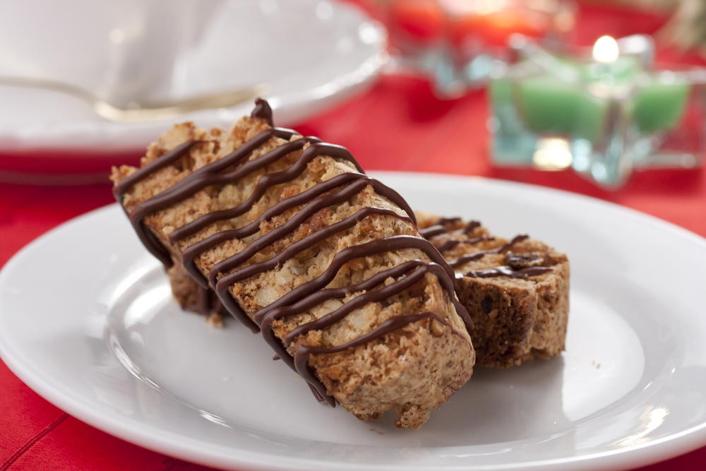 Italian Desserts Recipes
 Chocolate Kissed Italian Biscotti