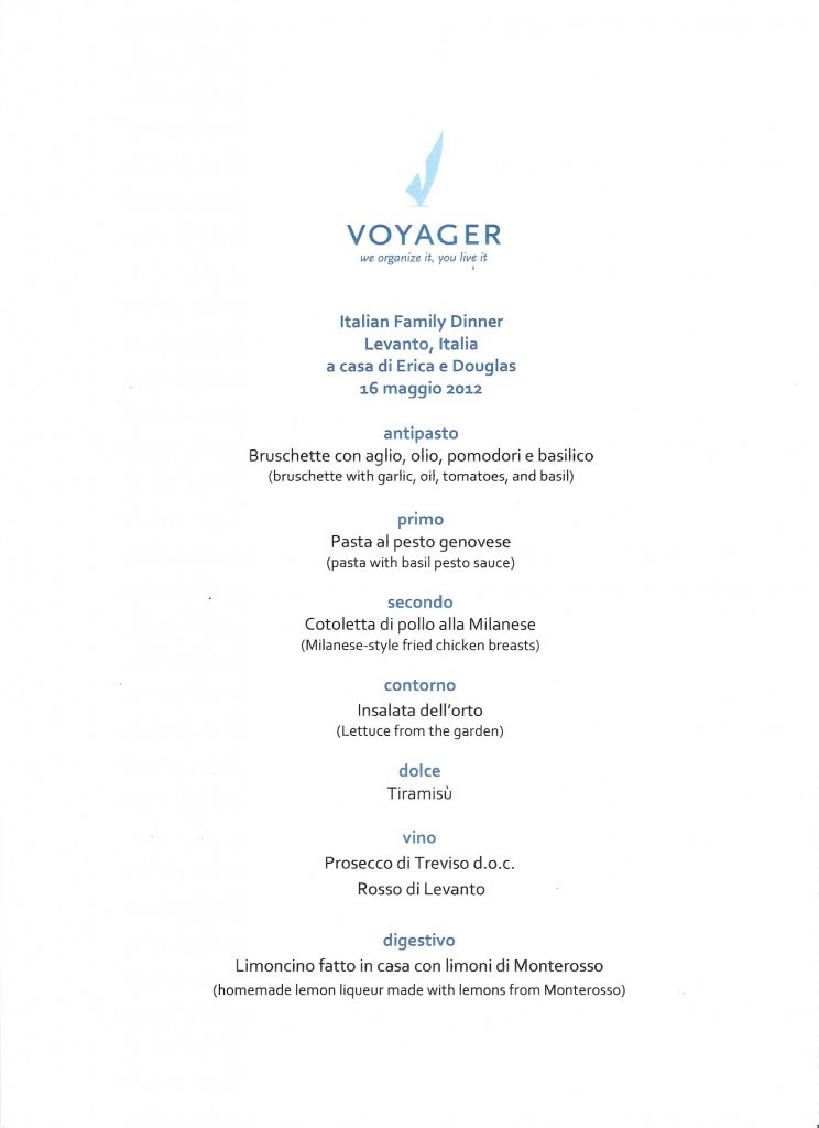 Italian Dinner Menu
 Eating Out and Ordering in Restaurants in Italy – Voyager