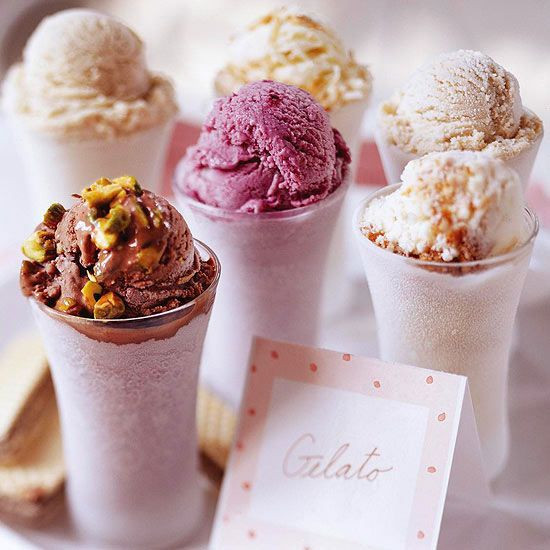 Italian Ice Cream Dessert
 Ice cream recipes Shot glasses and Cream on Pinterest