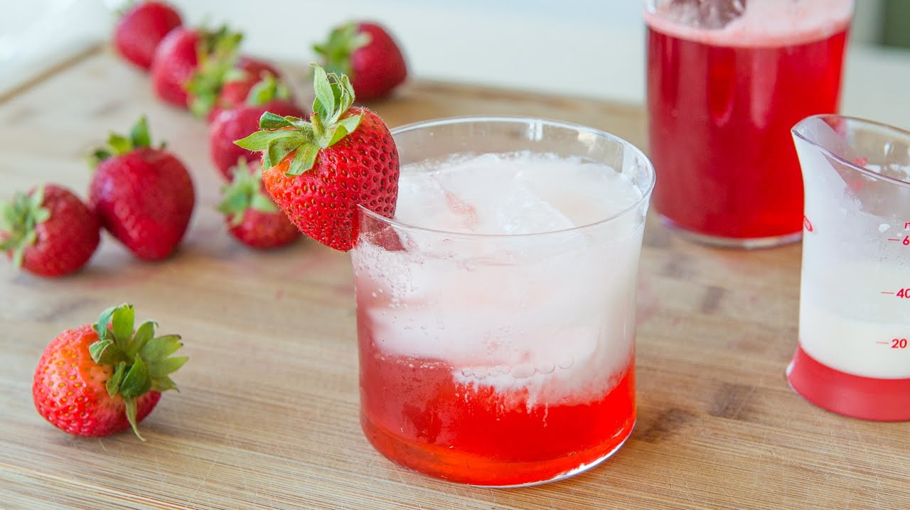 Italian Non Alcoholic Drinks
 STRAWBERRY ITALIAN CREAM SODA Non alcoholic Drink