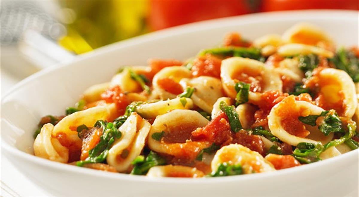 Italian Pasta Recipes
 Gourmet Italian Recipes Orecchiette with Rocket and Tomato