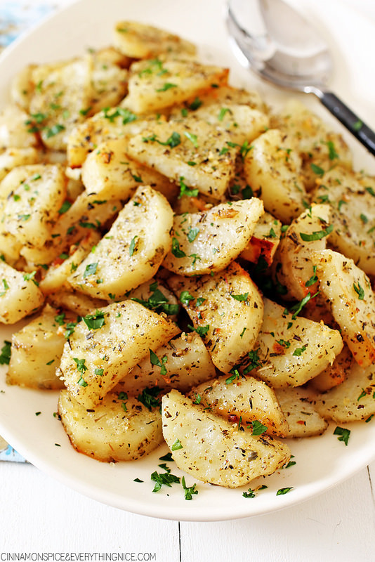 Italian Roasted Potatoes
 25 Potato Side Dishes NoBiggie