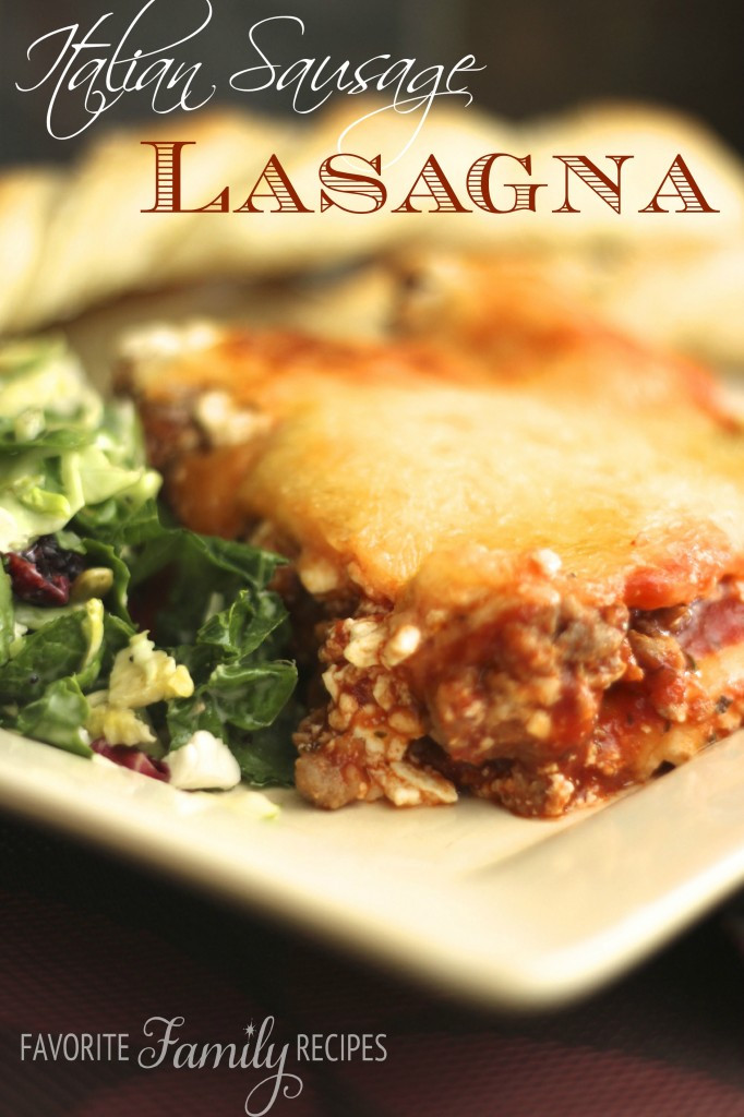 Italian Sausage Lasagna
 Italian Sausage Lasagna