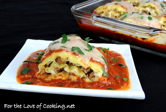 Italian Sausage Lasagna
 Turkey Italian Sausage and Ricotta Lasagna Roll Ups