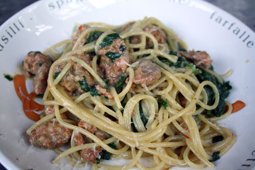 Italian Sausage Pasta Recipes
 Dinner Tonight Italian Sausage and Spinach Pasta Recipe