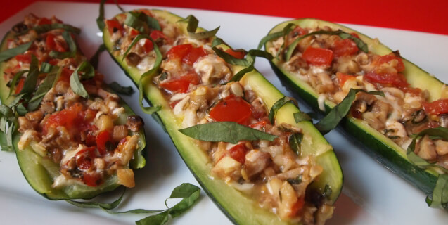 Italian Stuffed Zucchini Boats
 Italian Stuffed Zucchini Boats