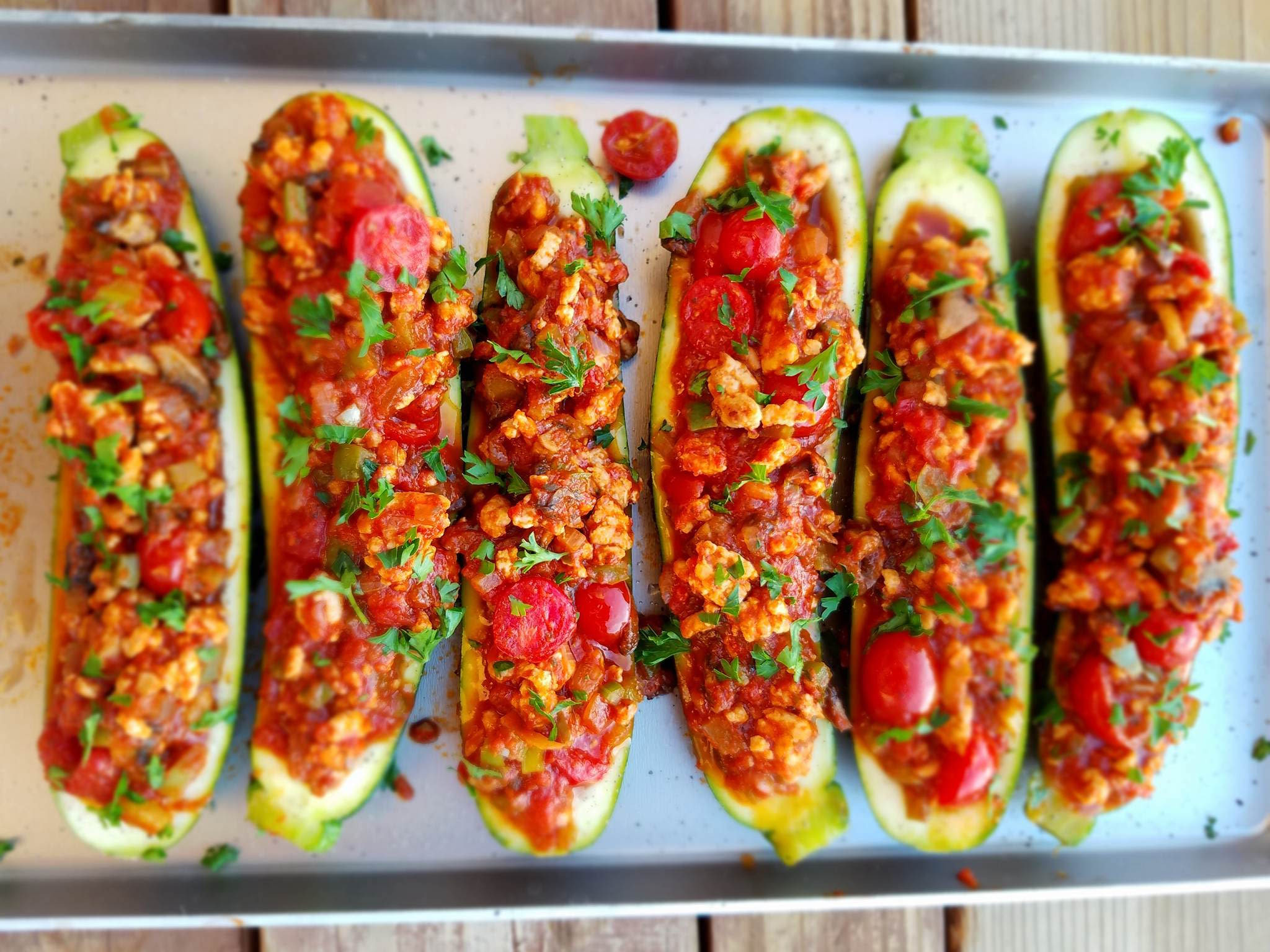 Italian Stuffed Zucchini Boats
 Italian Stuffed Zucchini